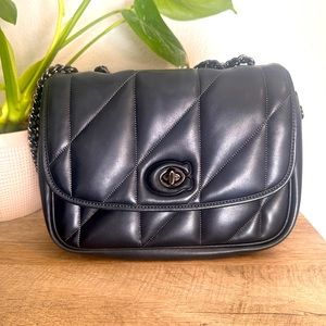 Coach pillow Madison shoulder bad with quilting.
